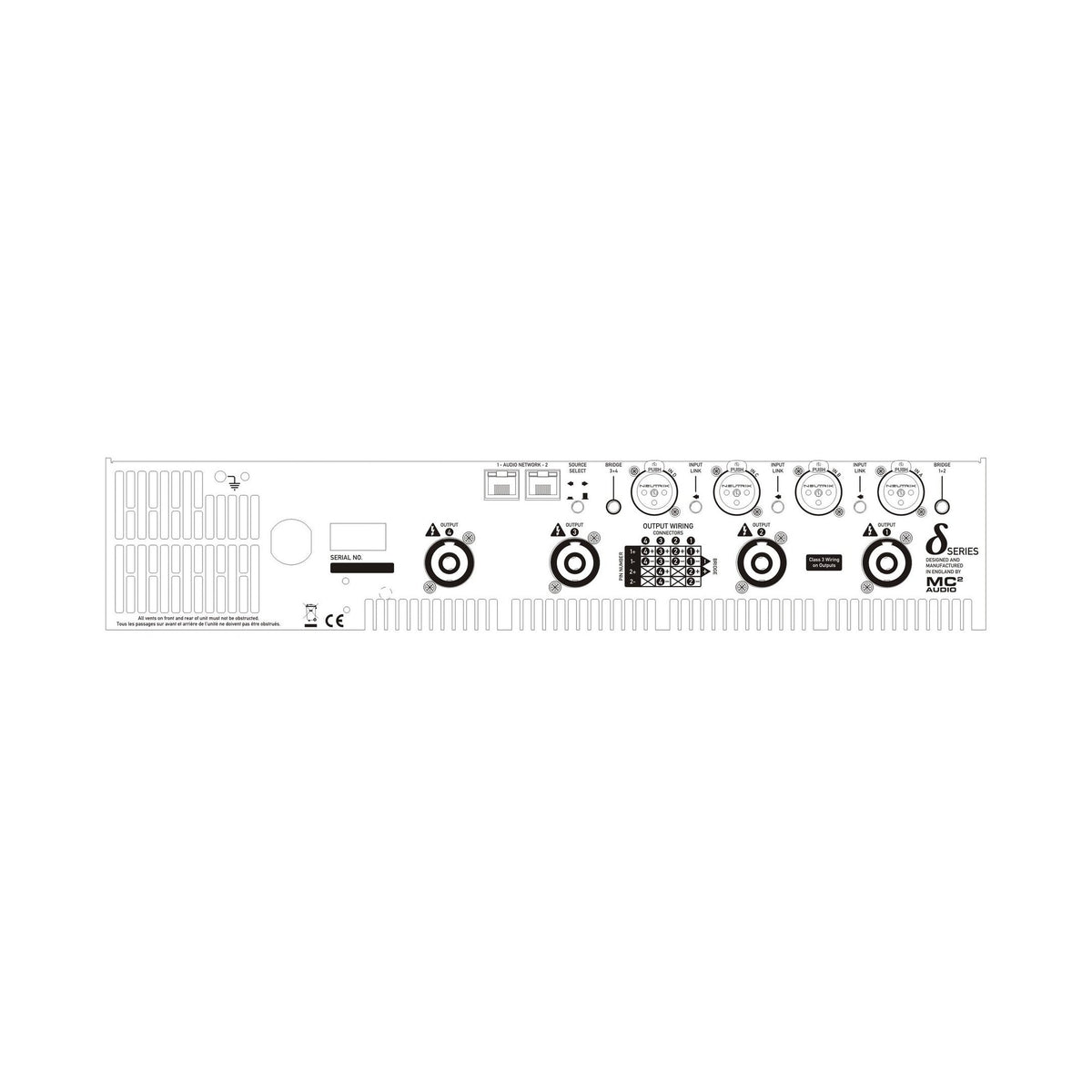 MC² D100 ND Delta-Series Amplifier - Open Box