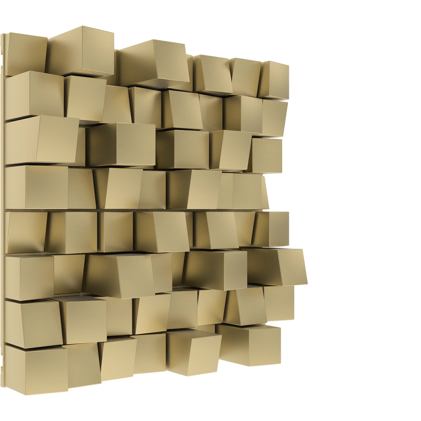 Vicoustic Multifuser Wood MKII Sound Diffuser Acoustic Panel in Metallic Gold