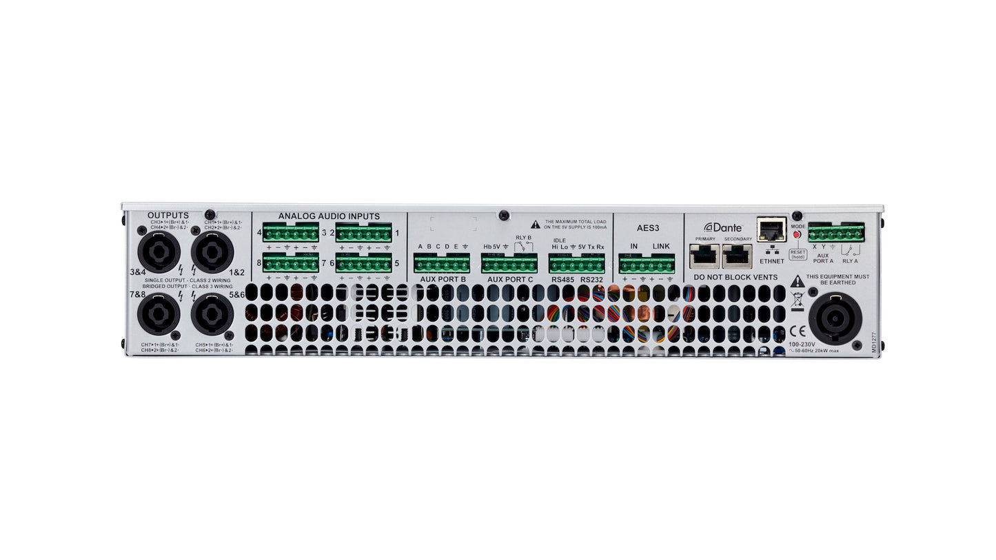 PMC power750-8 Eight Channel Amplifier