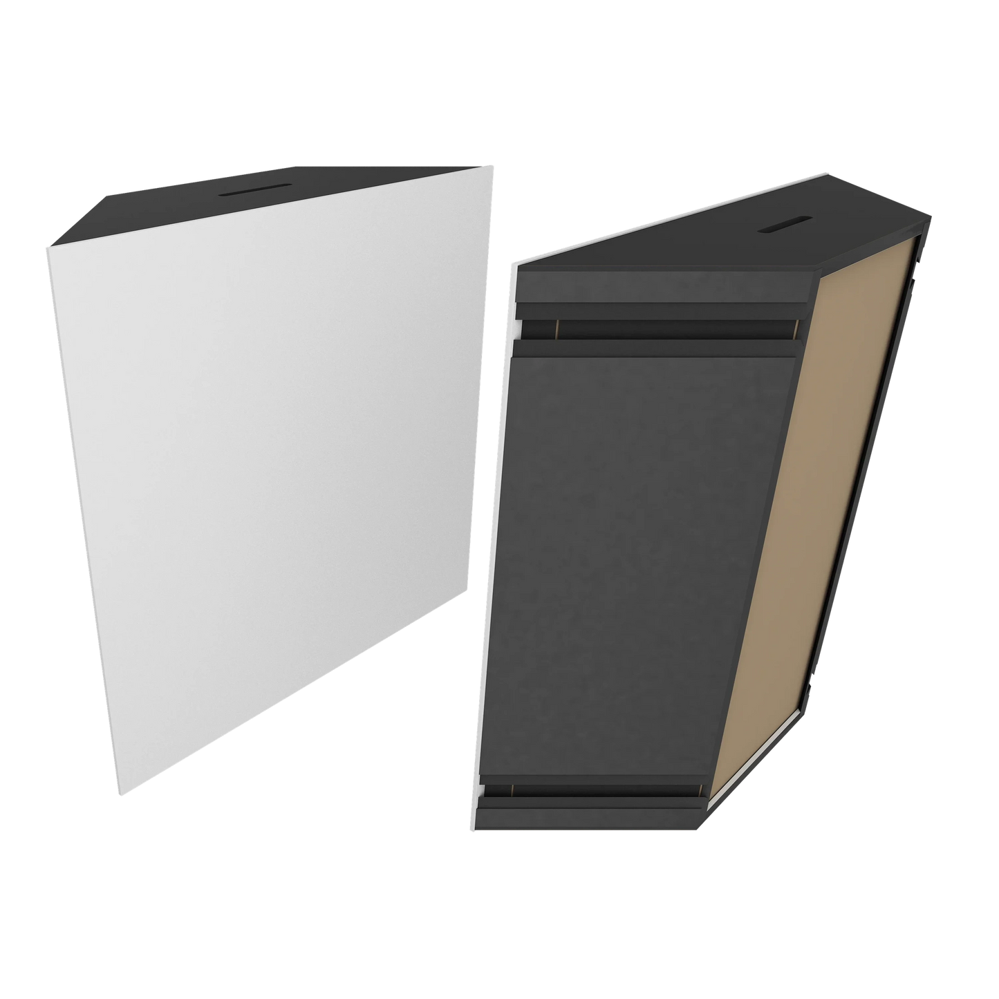 Vicoustic Super Bass Extreme Ultra VMT Bass Trap Acoustic Panel in Natural White and Black Matte