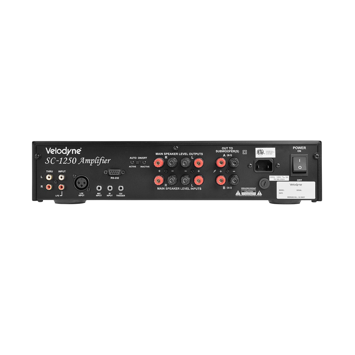 Velodyne Acoustics Sub Contractor In Wall Series Amplifier SC1250