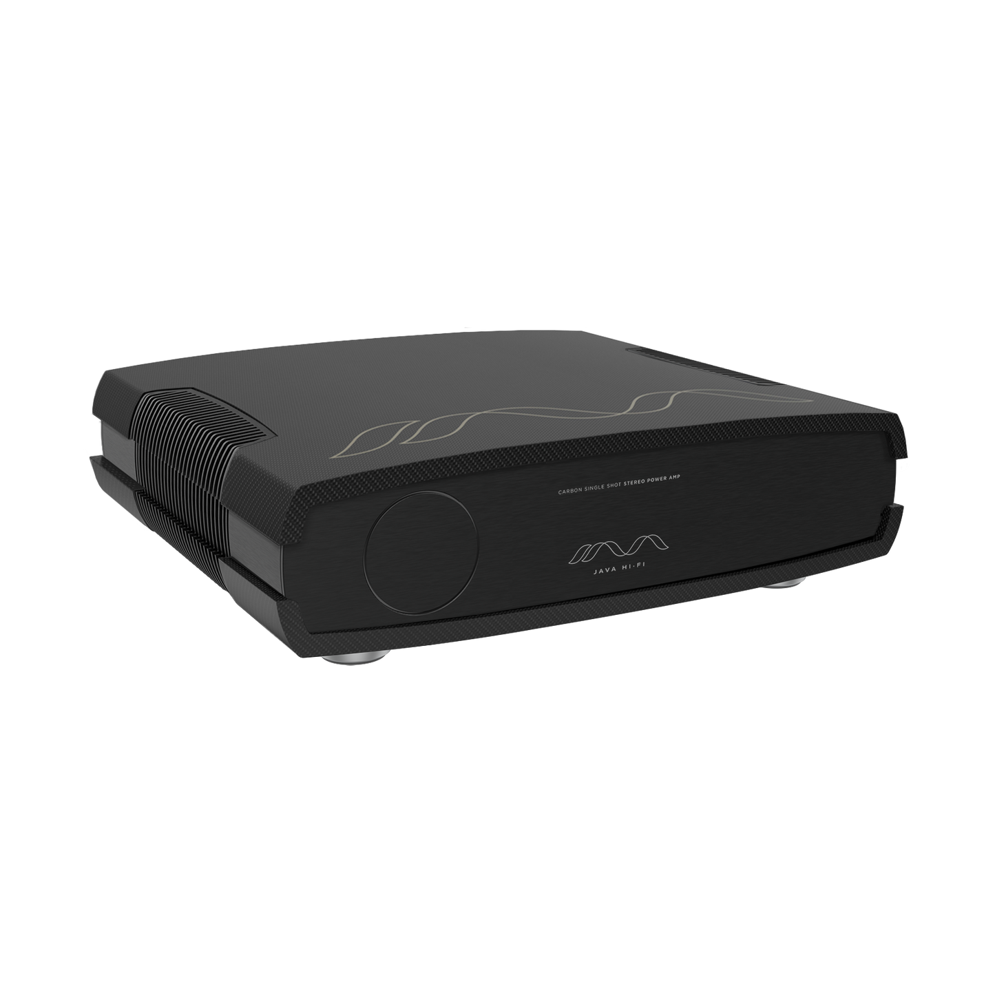 Java HiFi Single Shot GaN FET Stereo Power Amplifier - Carbon