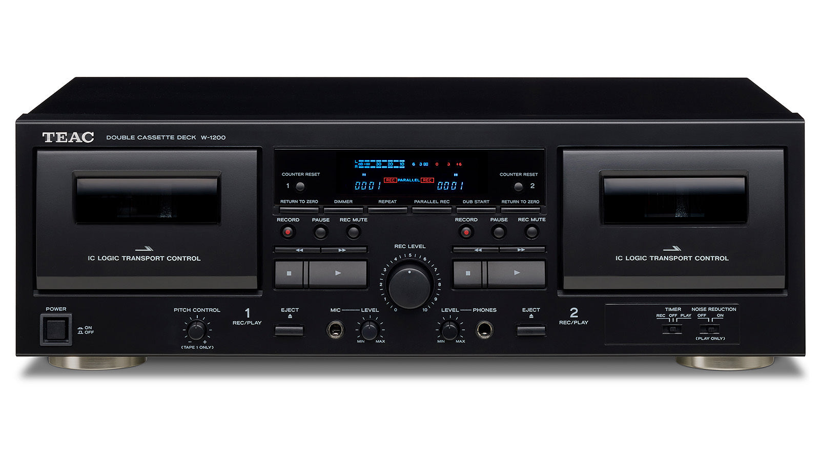 TEAC W-1200 / カセットプレイヤー Amazon.com: TEAC Double Cassette Deck W-1200 (SILVER)【Japan