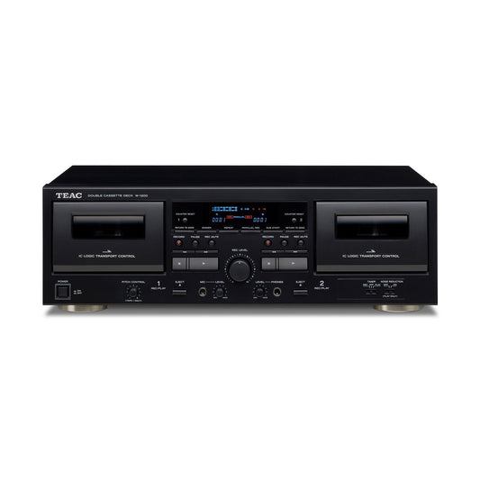 TEAC W-1200 Dual Cassette Deck - Black