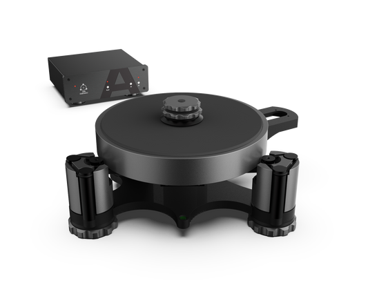 AVID HiFi Acutus Dark Iron Turntable with Mat and Clamp Upgrade
