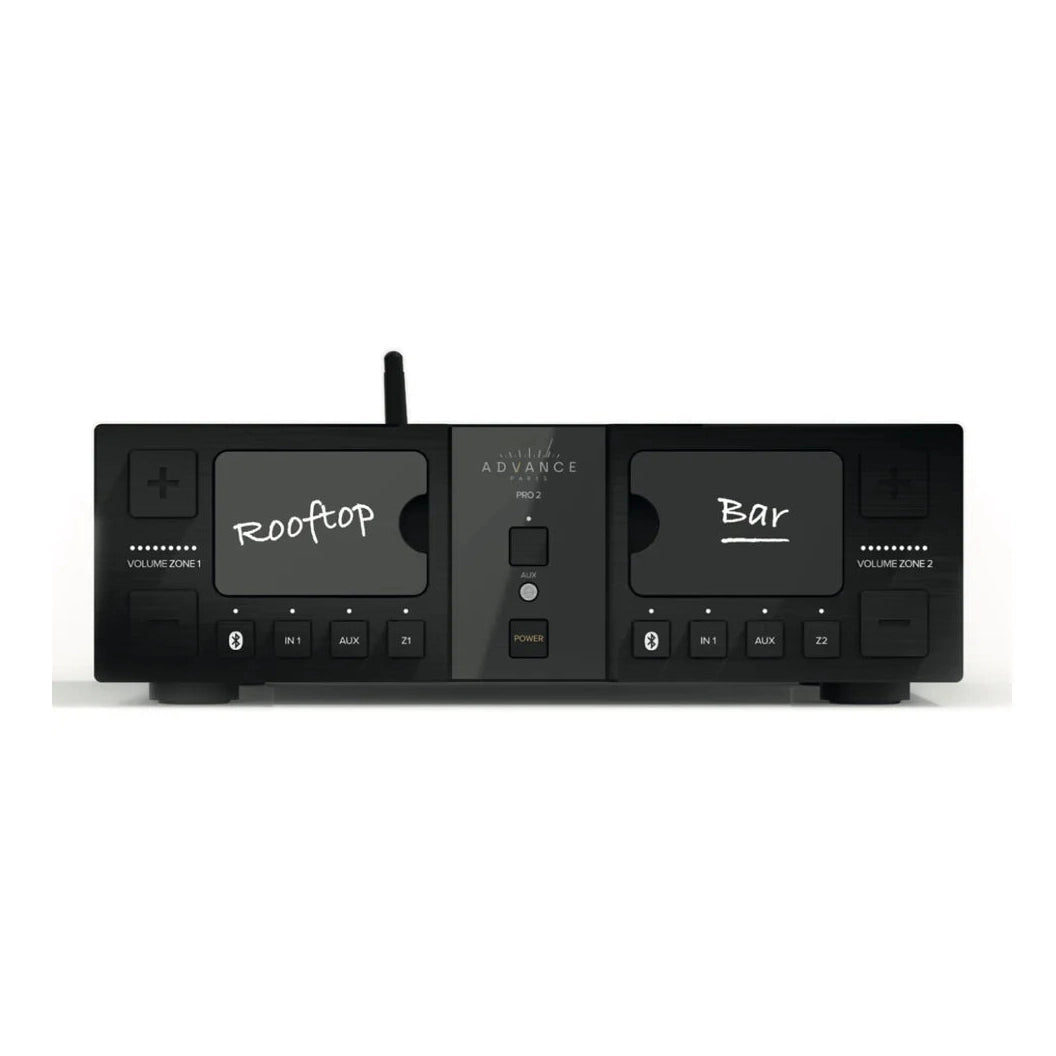 Advance Paris A-PRO2 two-zone matrix amplifier front panel
