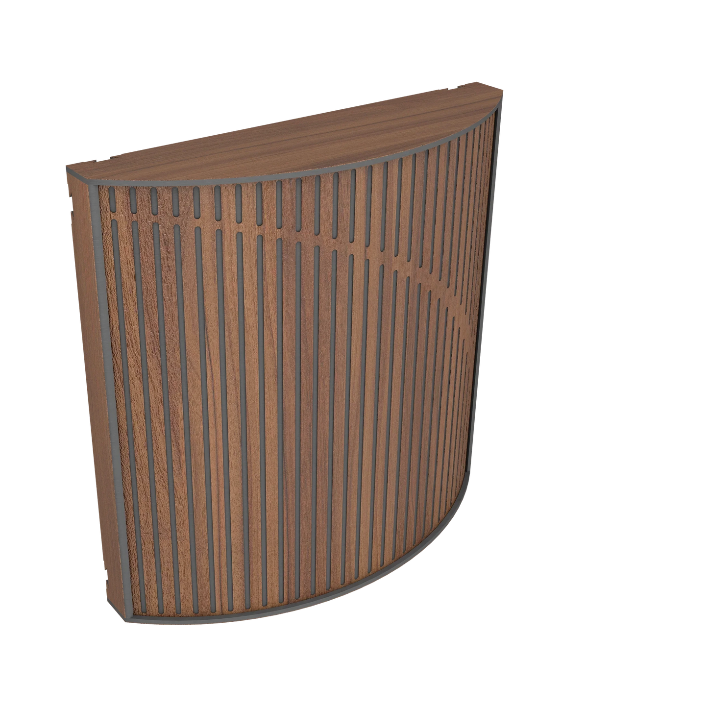 Vicoustic Cinema Round Ultra Fuser Sound Diffuser Acoustic Panel in Natural Walnut