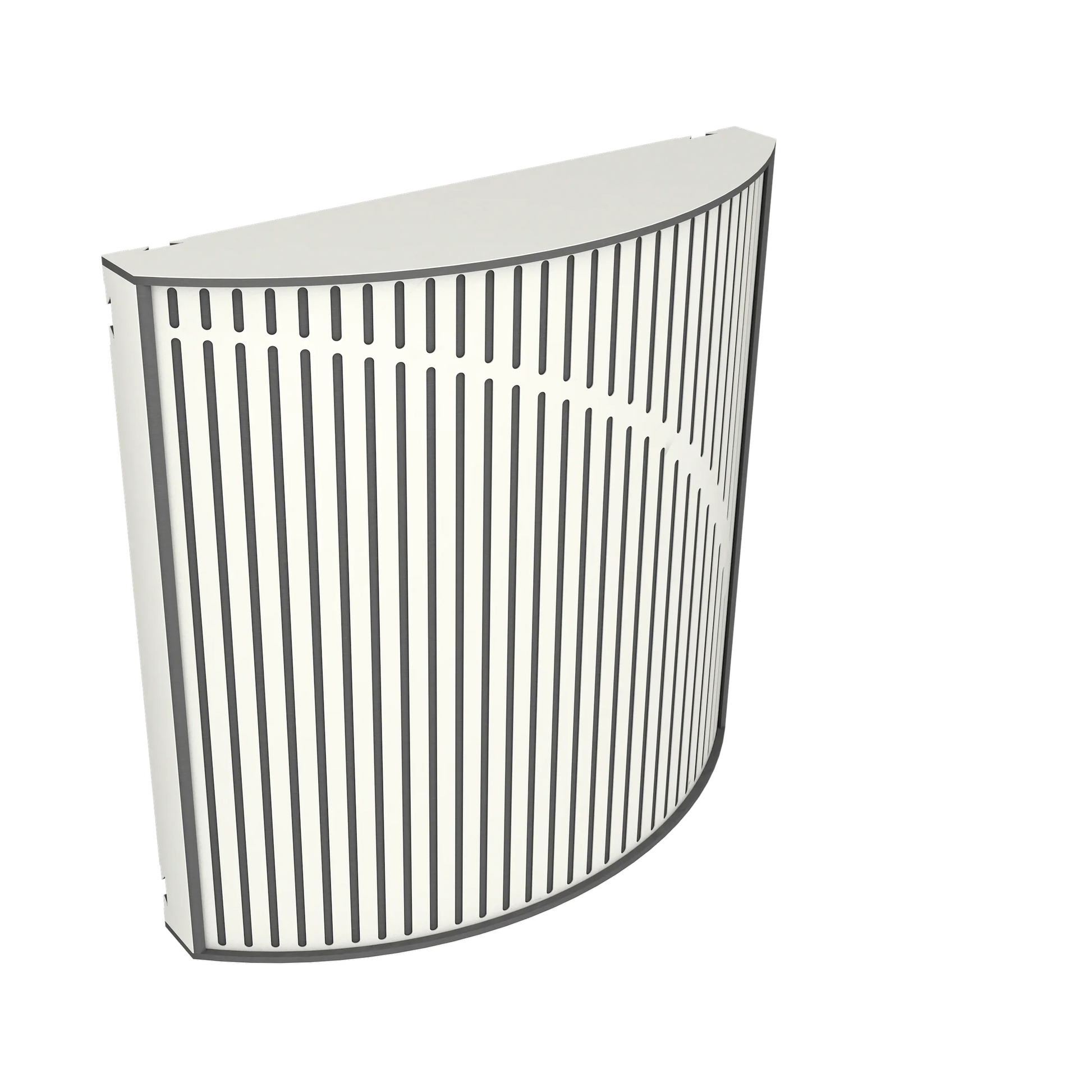 Vicoustic Cinema Round Ultra Fuser Sound Diffuser Acoustic Panel in White Matte