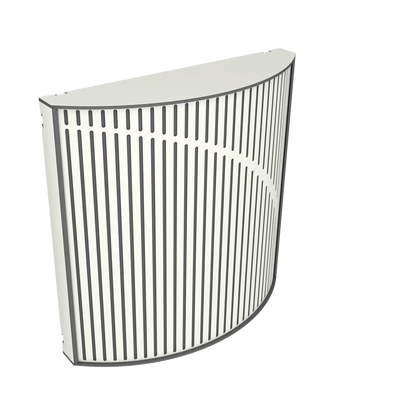 Vicoustic Cinema Round Ultra Fuser Sound Diffuser Acoustic Panel in White Matte