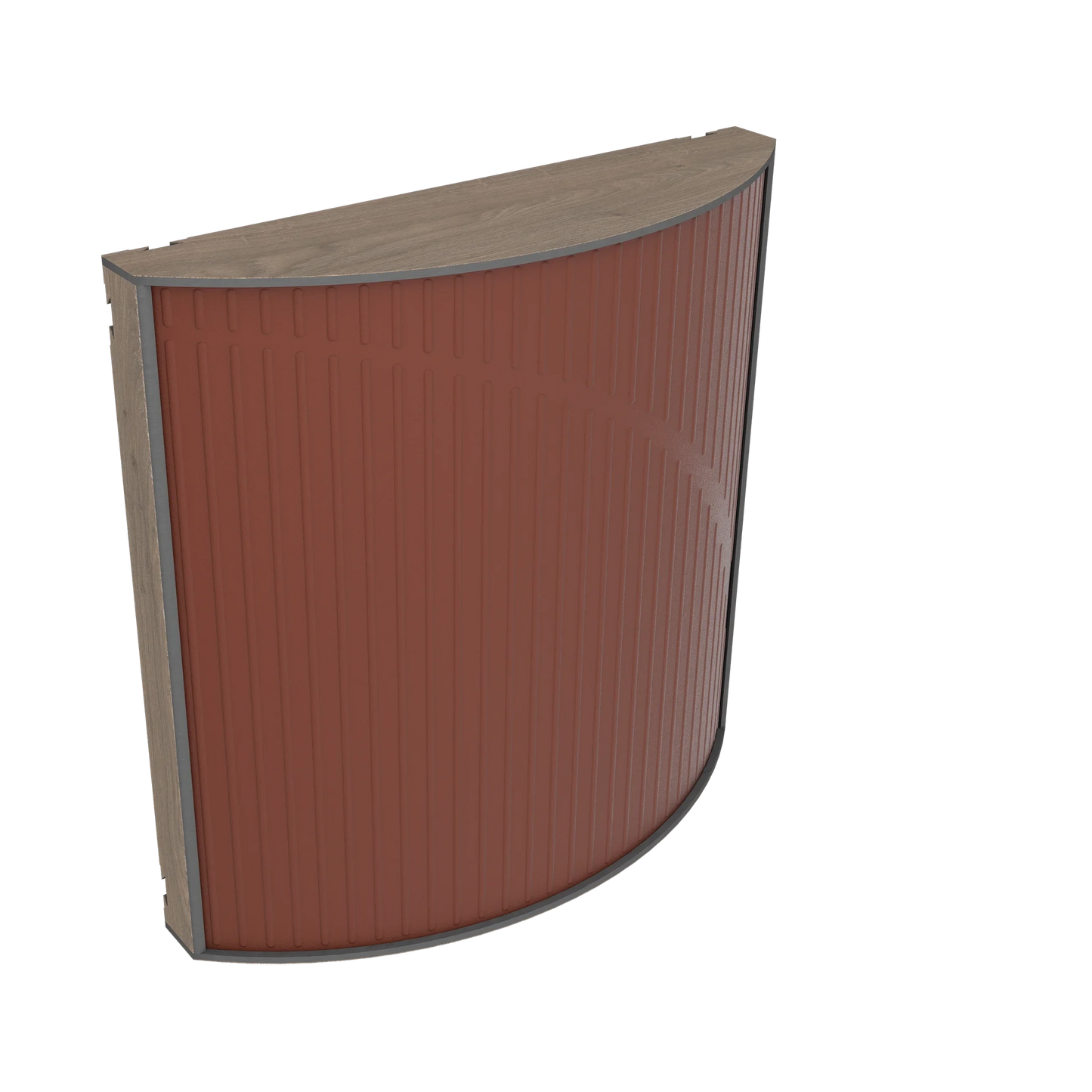 Vicoustic Cinema Round Ultra VMT Sound Absorbing Acoustic Panel in Brown and Brown Oak