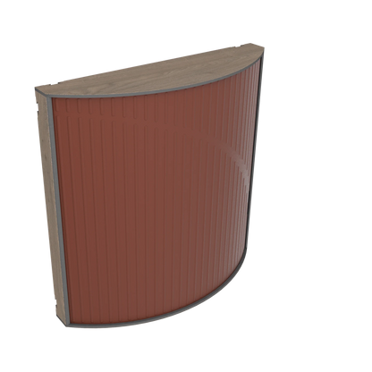 Vicoustic Cinema Round Ultra VMT Sound Absorbing Acoustic Panel in Brown and Brown Oak