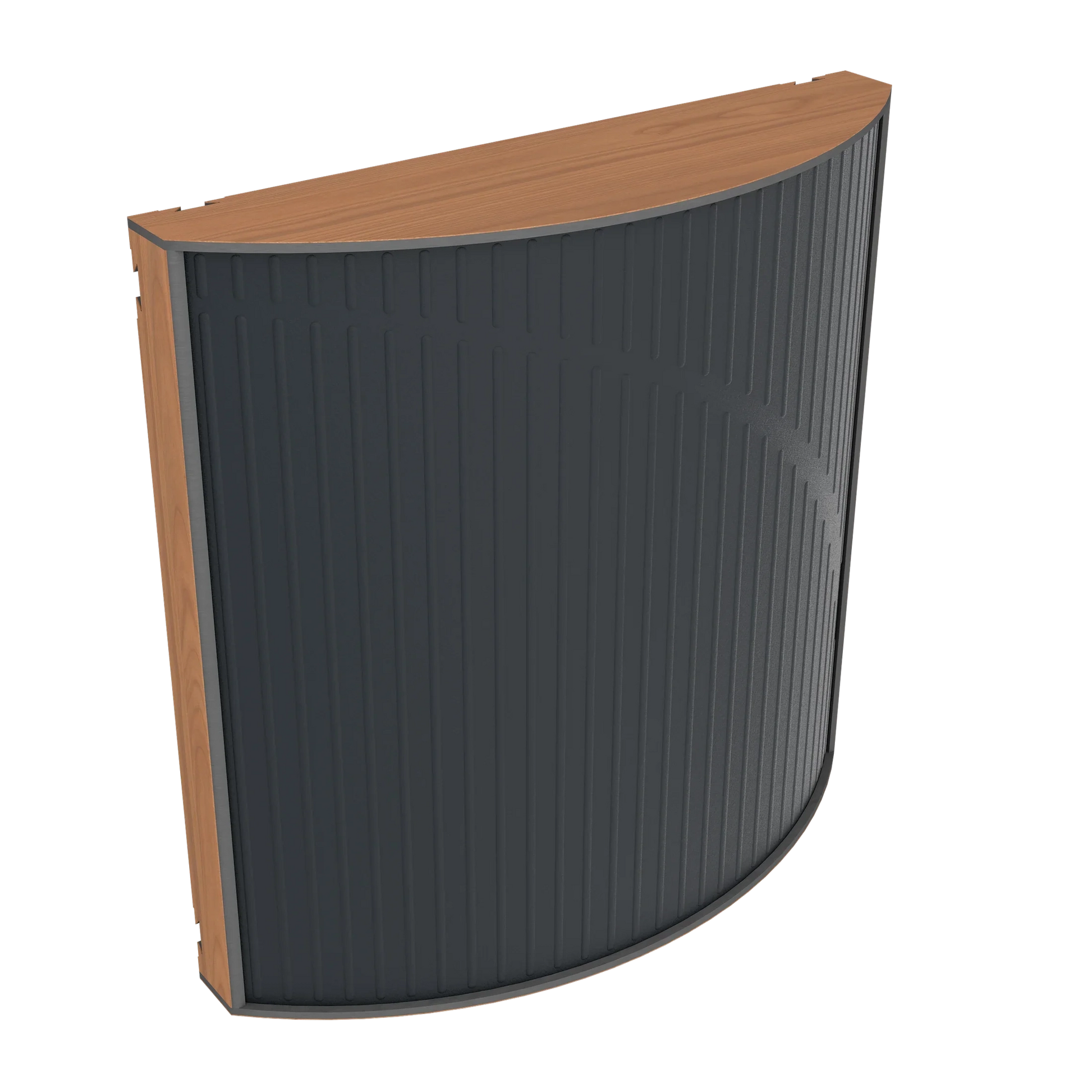 Vicoustic Cinema Round Ultra VMT Sound Absorbing Acoustic Panel in Black and Locarno Cherry