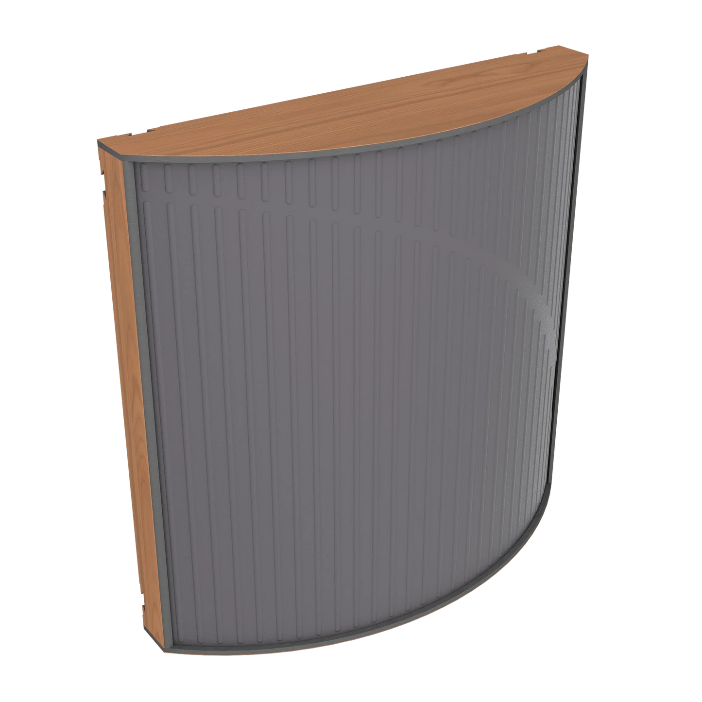 Vicoustic Cinema Round Ultra VMT Sound Absorbing Acoustic Panel in Grey and Locarno Cherry