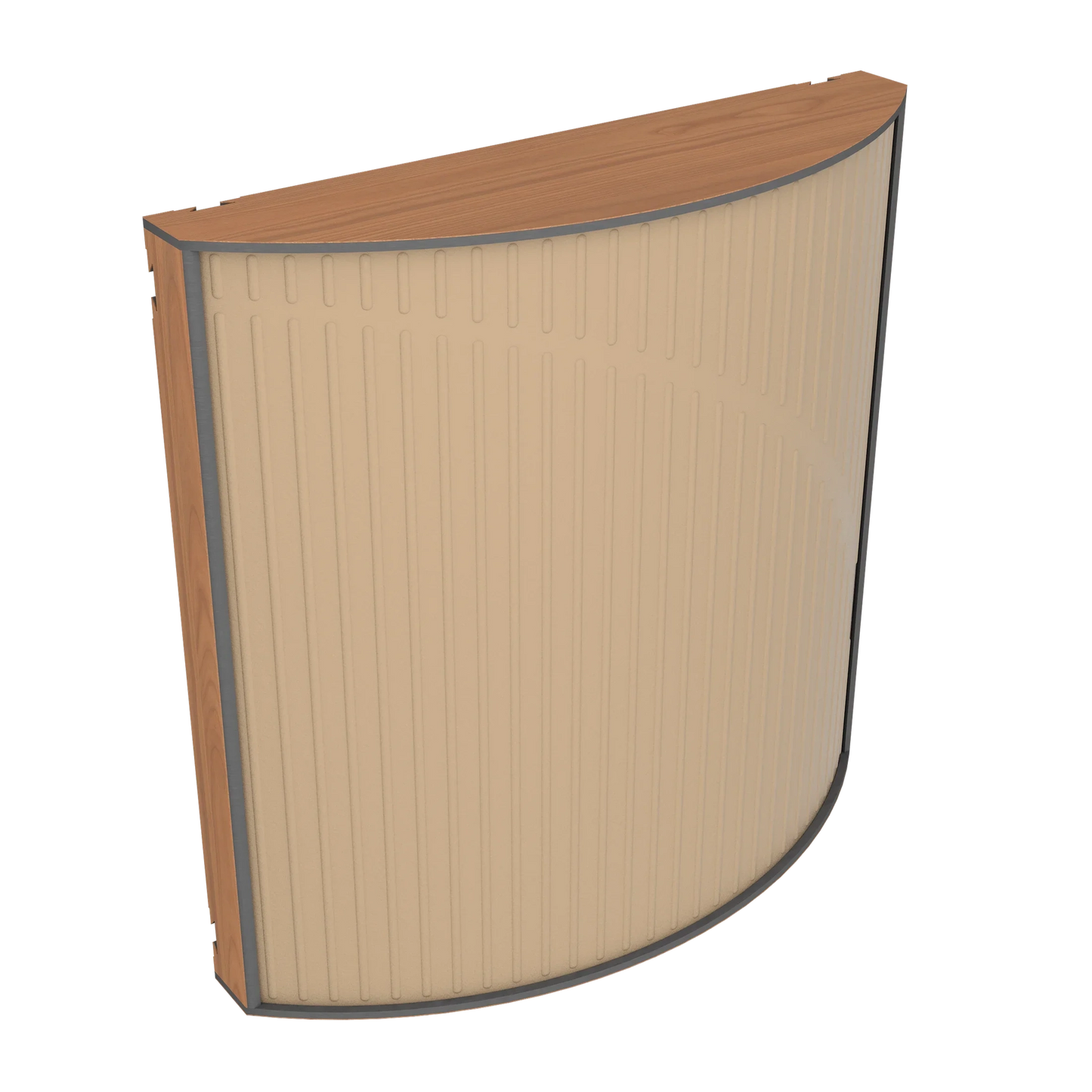 Vicoustic Cinema Round Ultra VMT Sound Absorbing Acoustic Panel in Beige and Locarno Cherry