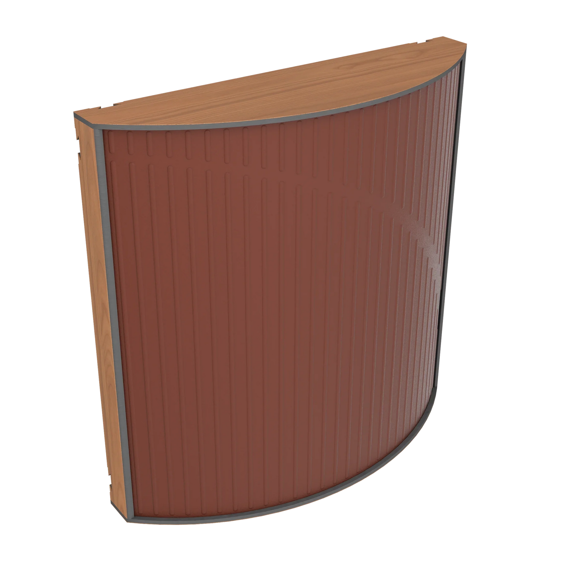 Vicoustic Cinema Round Ultra VMT Sound Absorbing Acoustic Panel in Brown and Locarno Cherry