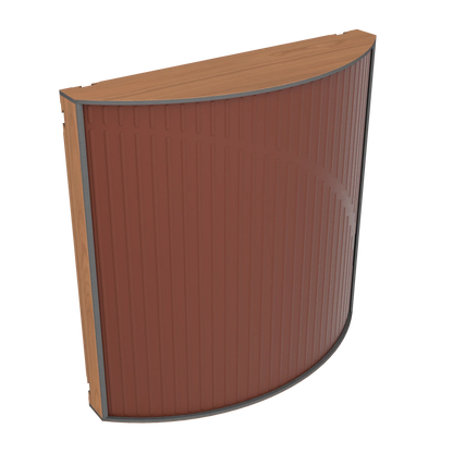 Vicoustic Cinema Round Ultra VMT Sound Absorbing Acoustic Panel in Brown and Locarno Cherry