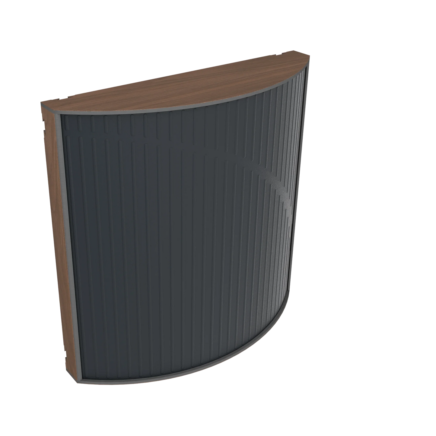 Vicoustic Cinema Round Ultra VMT Sound Absorbing Acoustic Panel in Black and Dark Walnut