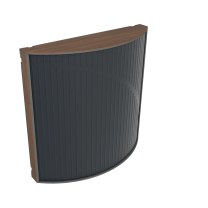 Vicoustic Cinema Round Ultra VMT Sound Absorbing Acoustic Panel in Black and Dark Walnut