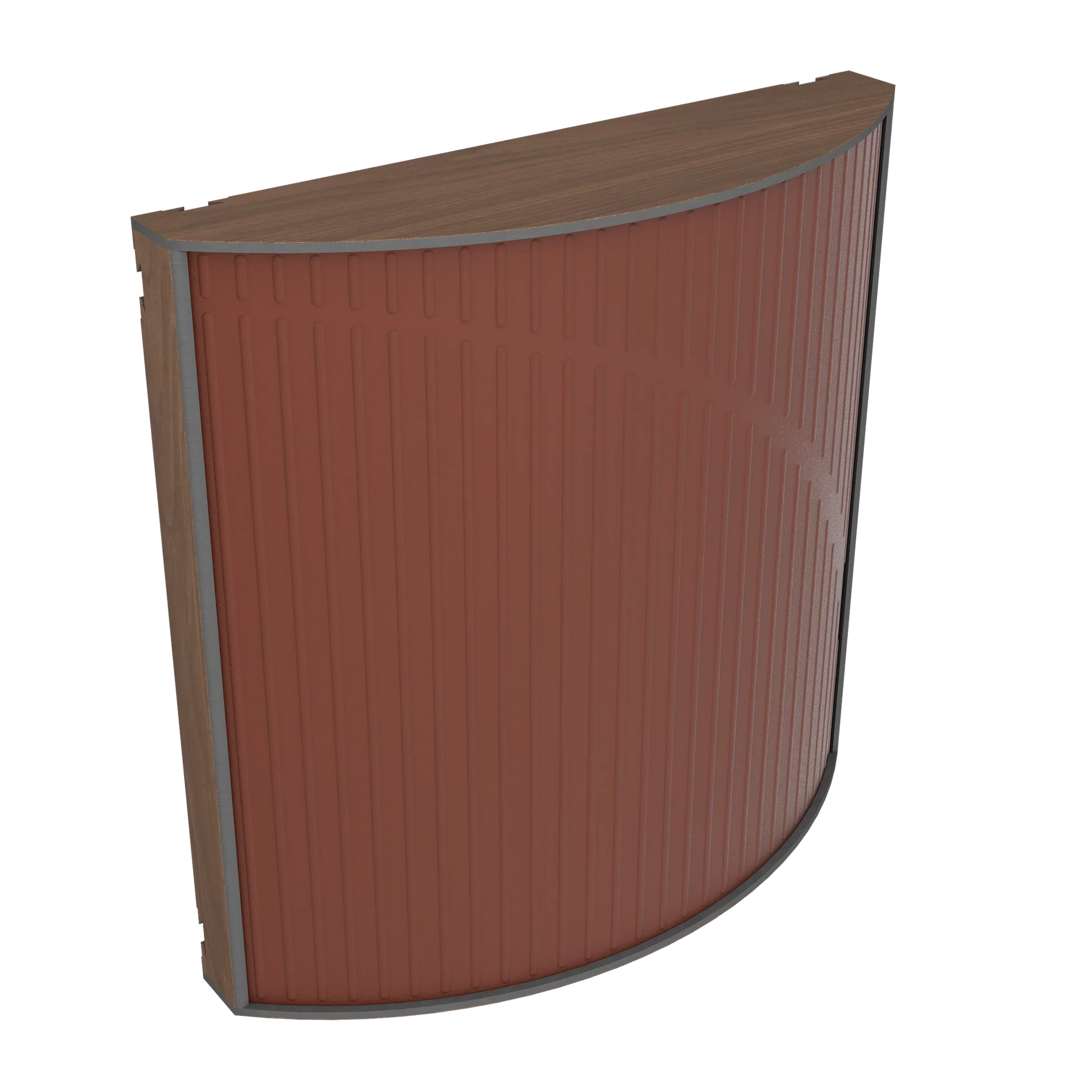 Vicoustic Cinema Round Ultra VMT Sound Absorbing Acoustic Panel in Brown and Dark Walnut