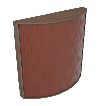 Vicoustic Cinema Round Ultra VMT Sound Absorbing Acoustic Panel in Brown and Dark Walnut