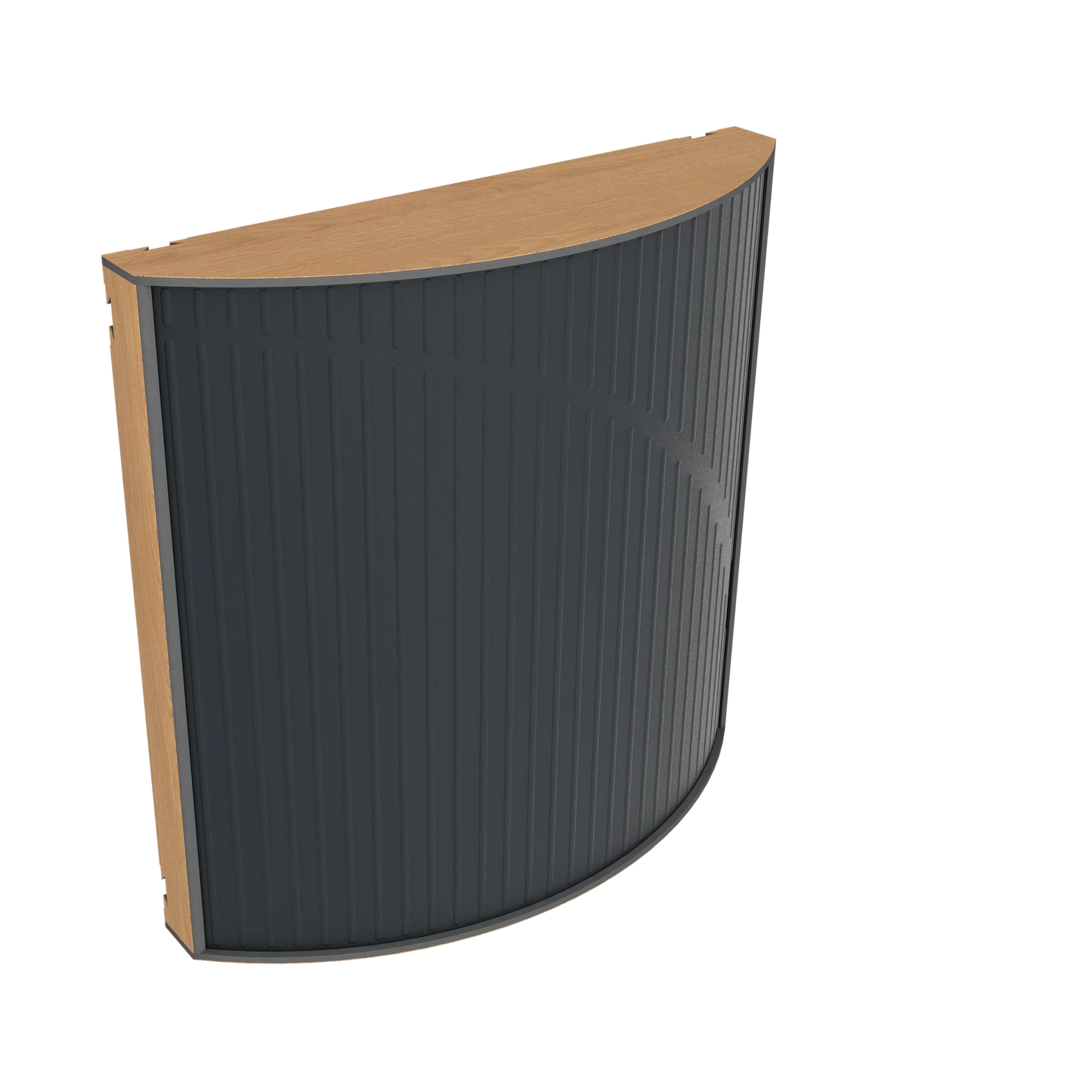 Vicoustic Cinema Round Ultra VMT Sound Absorbing Acoustic Panel in Black and Natural Oak