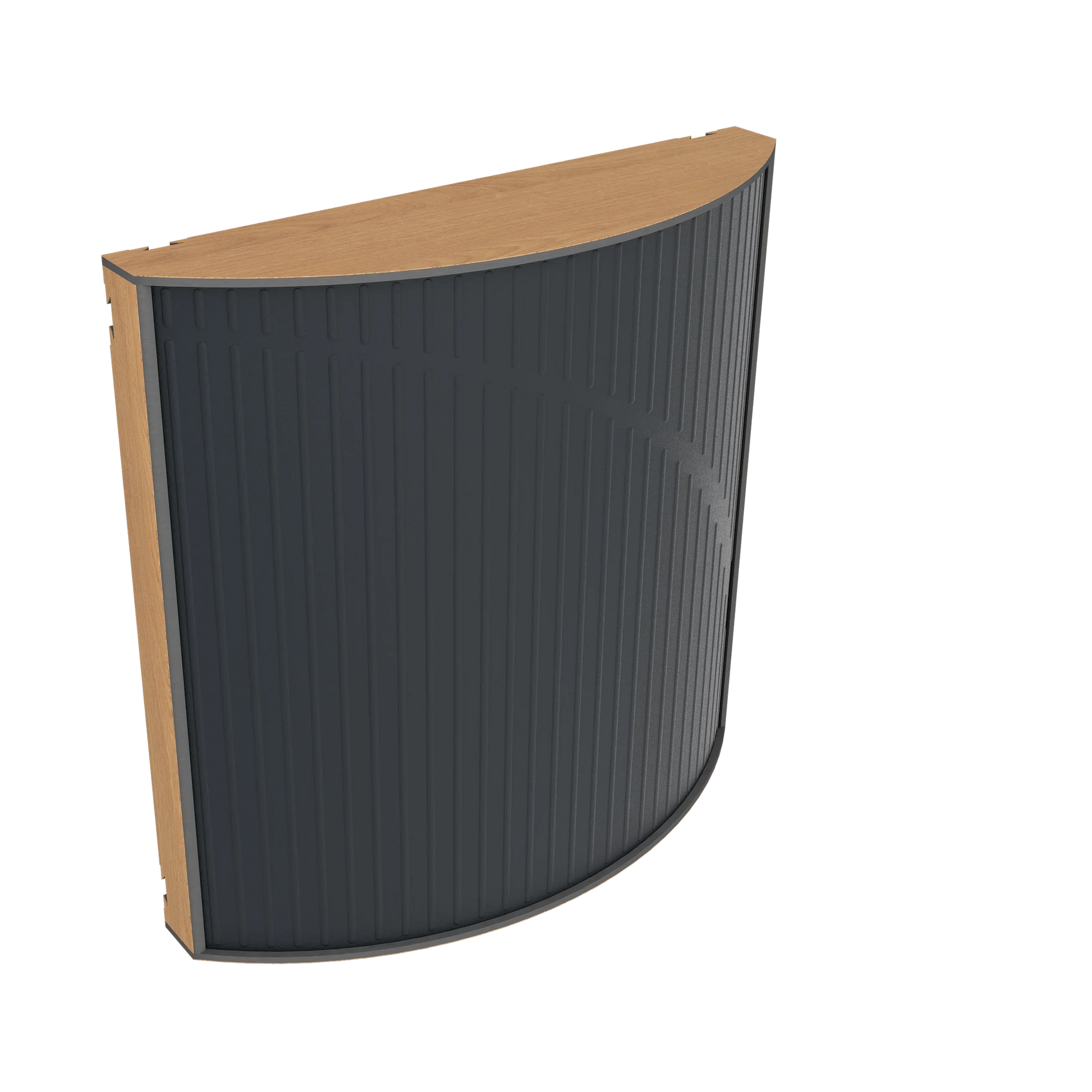 Vicoustic Cinema Round Ultra VMT Sound Absorbing Acoustic Panel in Black and Natural Oak