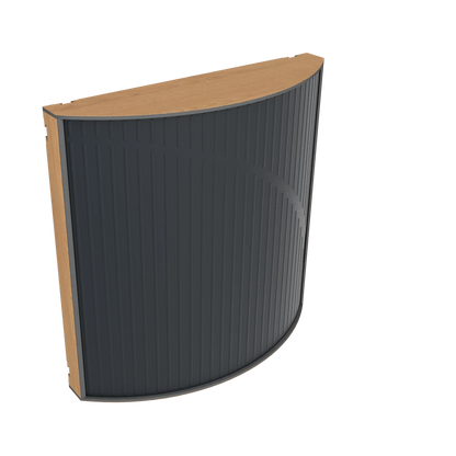 Vicoustic Cinema Round Ultra VMT Sound Absorbing Acoustic Panel in Black and Natural Oak