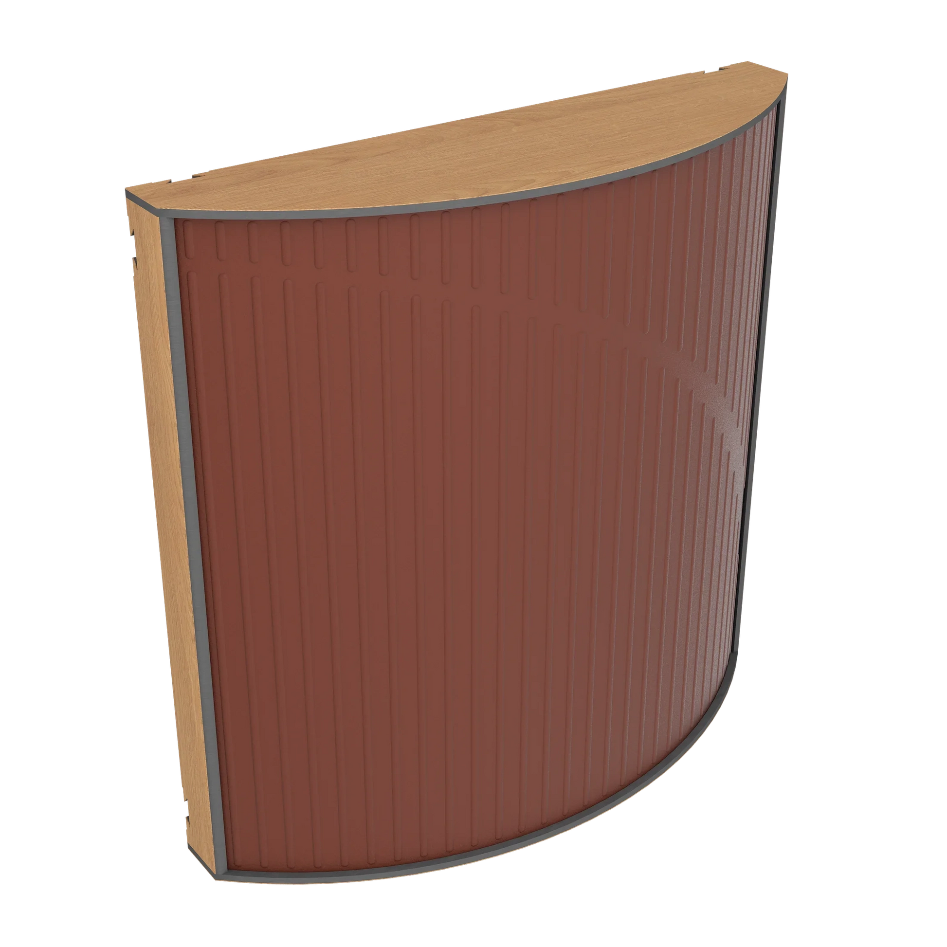 Vicoustic Cinema Round Ultra VMT Sound Absorbing Acoustic Panel in Brown and Natural Oak