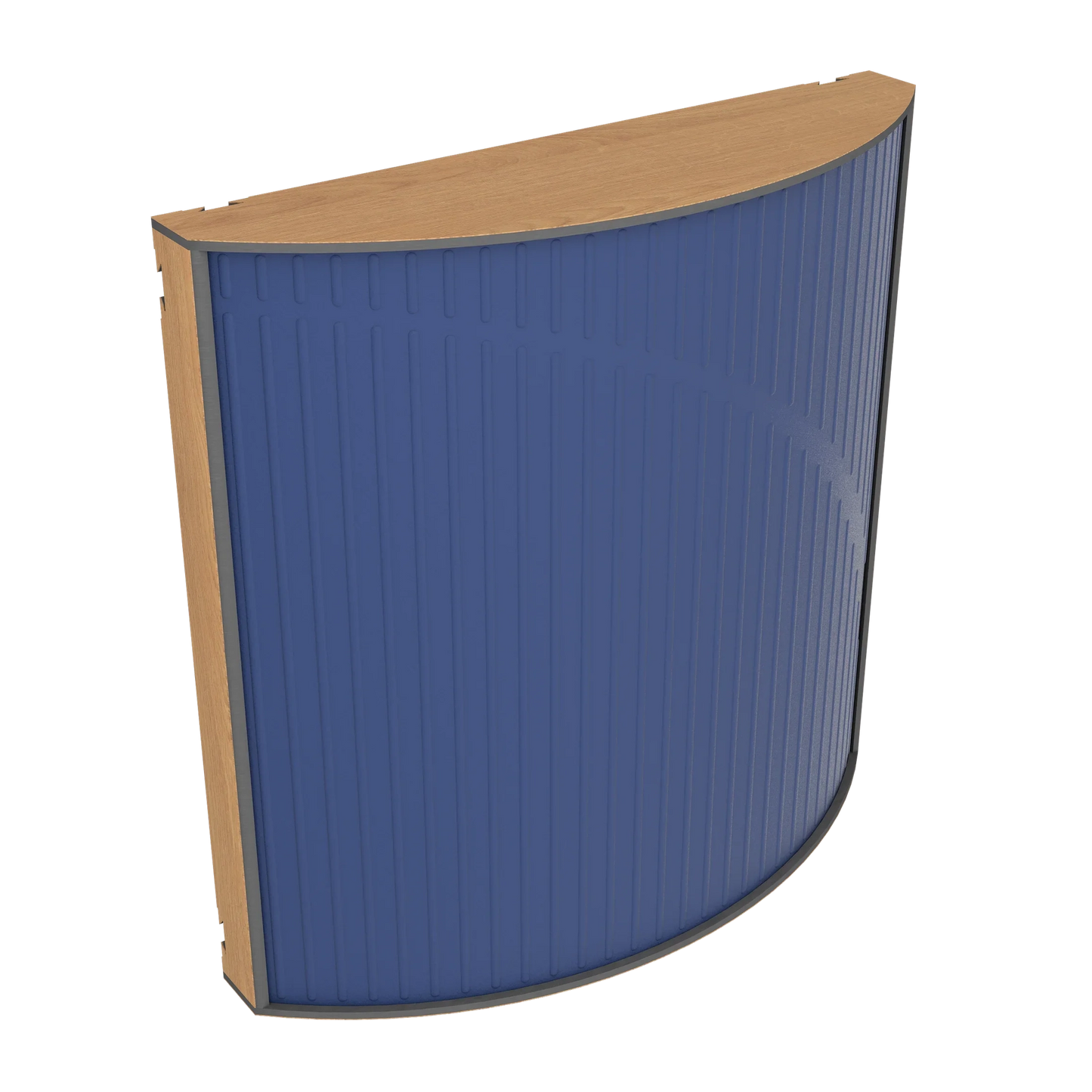 Vicoustic Cinema Round Ultra VMT Sound Absorbing Acoustic Panel in Blue and Natural Oak