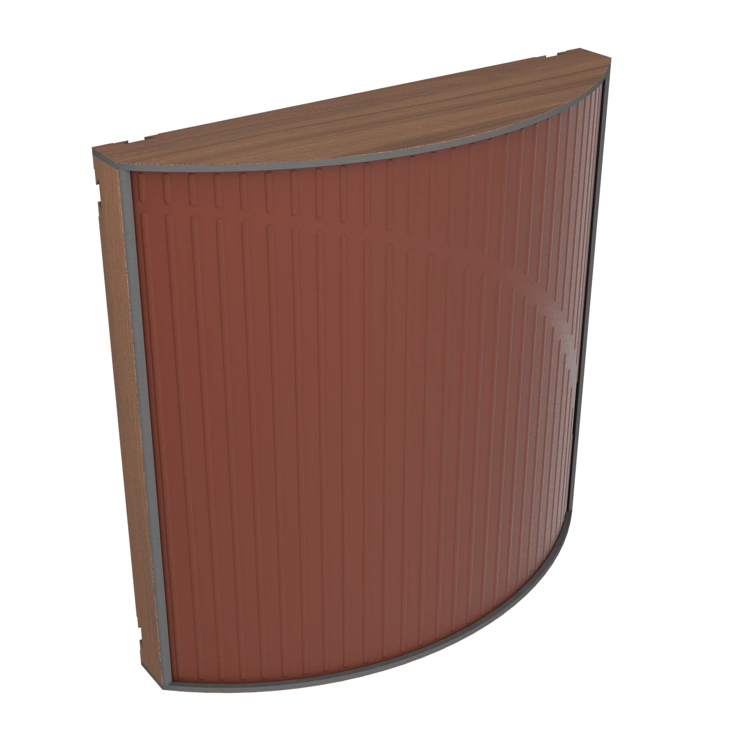 Vicoustic Cinema Round Ultra VMT Sound Absorbing Acoustic Panel in Brown and Natural Walnut