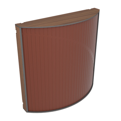 Vicoustic Cinema Round Ultra VMT Sound Absorbing Acoustic Panel in Brown and Natural Walnut