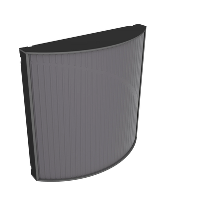 Vicoustic Cinema Round Ultra VMT Sound Absorbing Acoustic Panel in Grey and Black Matte