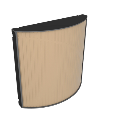 Vicoustic Cinema Round Ultra VMT Sound Absorbing Acoustic Panel in Beige and Black Matte