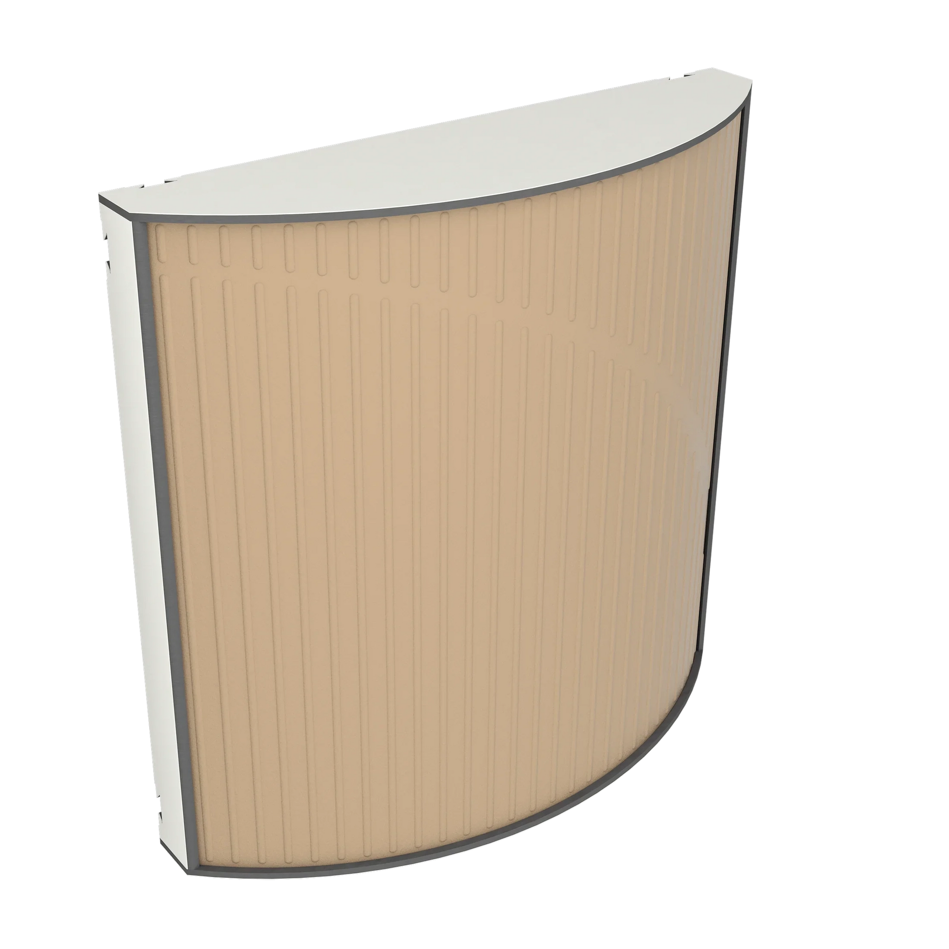 Vicoustic Cinema Round Ultra VMT Sound Absorbing Acoustic Panel in Beige and White Matte