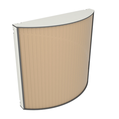 Vicoustic Cinema Round Ultra VMT Sound Absorbing Acoustic Panel in Beige and White Matte