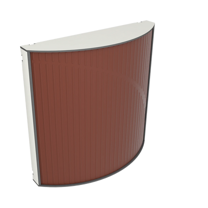 Vicoustic Cinema Round Ultra VMT Sound Absorbing Acoustic Panel in Brown and White Matte