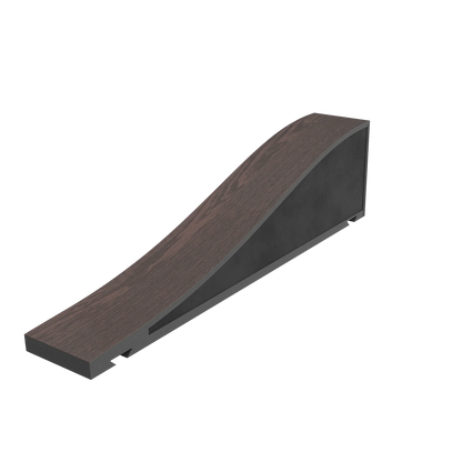 Vicoustic Flexi Wave Ultra Hybrid Sound Absorbing and Diffuser Acoustic Panel in Dark Wenge