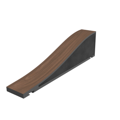 Vicoustic Flexi Wave Ultra Hybrid Sound Absorbing and Diffuser Acoustic Panel in Dark Walnut