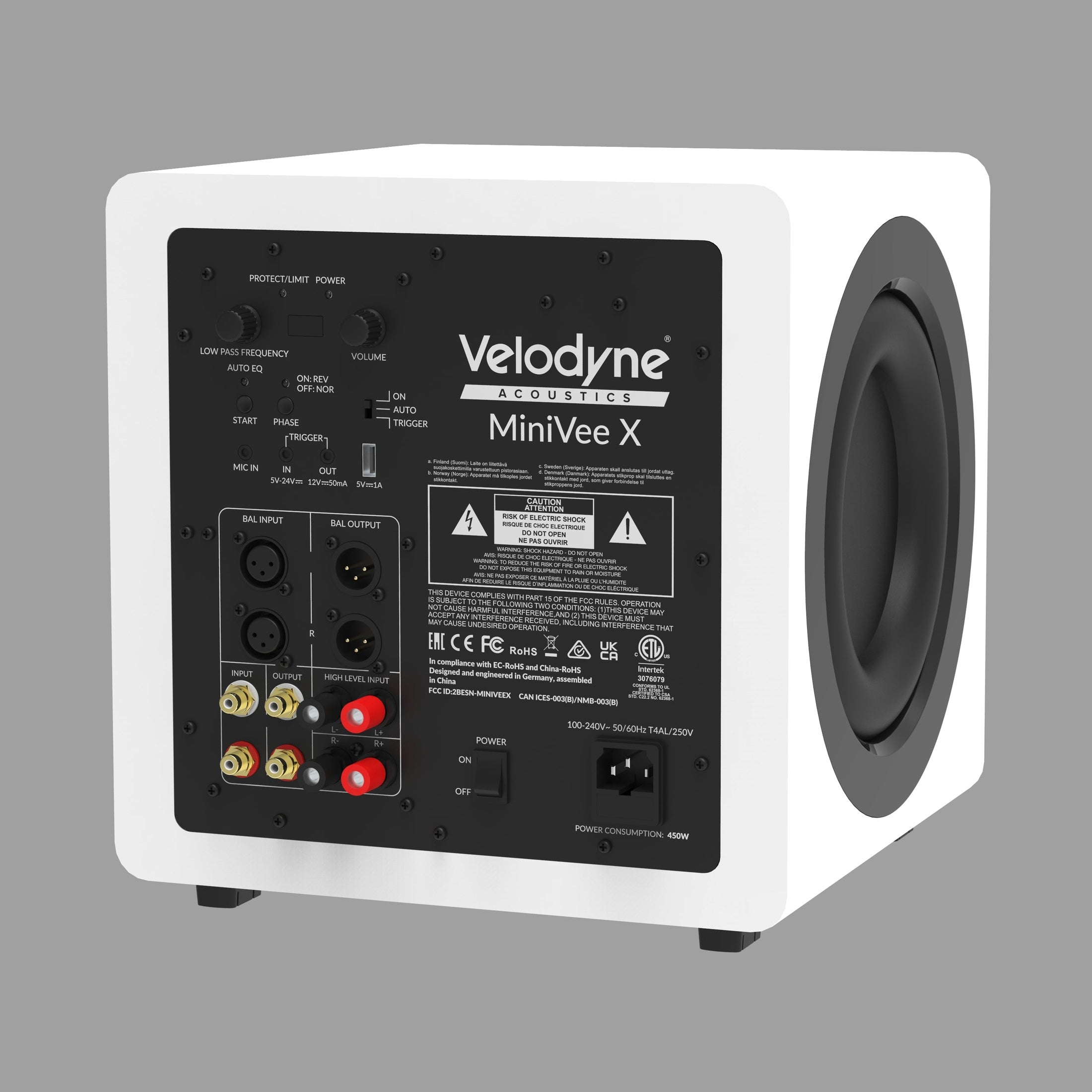 Velodyne Acoustics MiniVee X Subwoofer – Playback Distribution