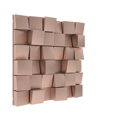 Vicoustic Multifuser Wood MKII Sound Diffuser Acoustic Panel in Metallic Copper