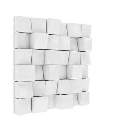 Vicoustic Multifuser Wood MKII Sound Diffuser Acoustic Panel in White Matte