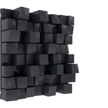 Vicoustic Multifuser Wood MKII Sound Diffuser Acoustic Panel in Black Matte