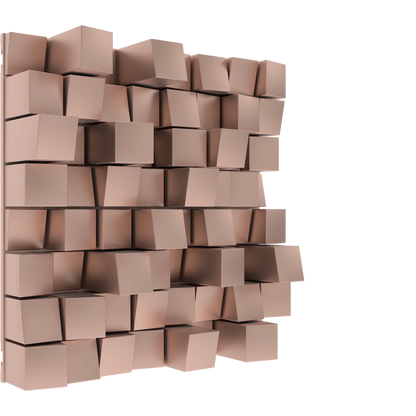 Vicoustic Multifuser Wood MKII Sound Diffuser Acoustic Panel in Metallic Copper