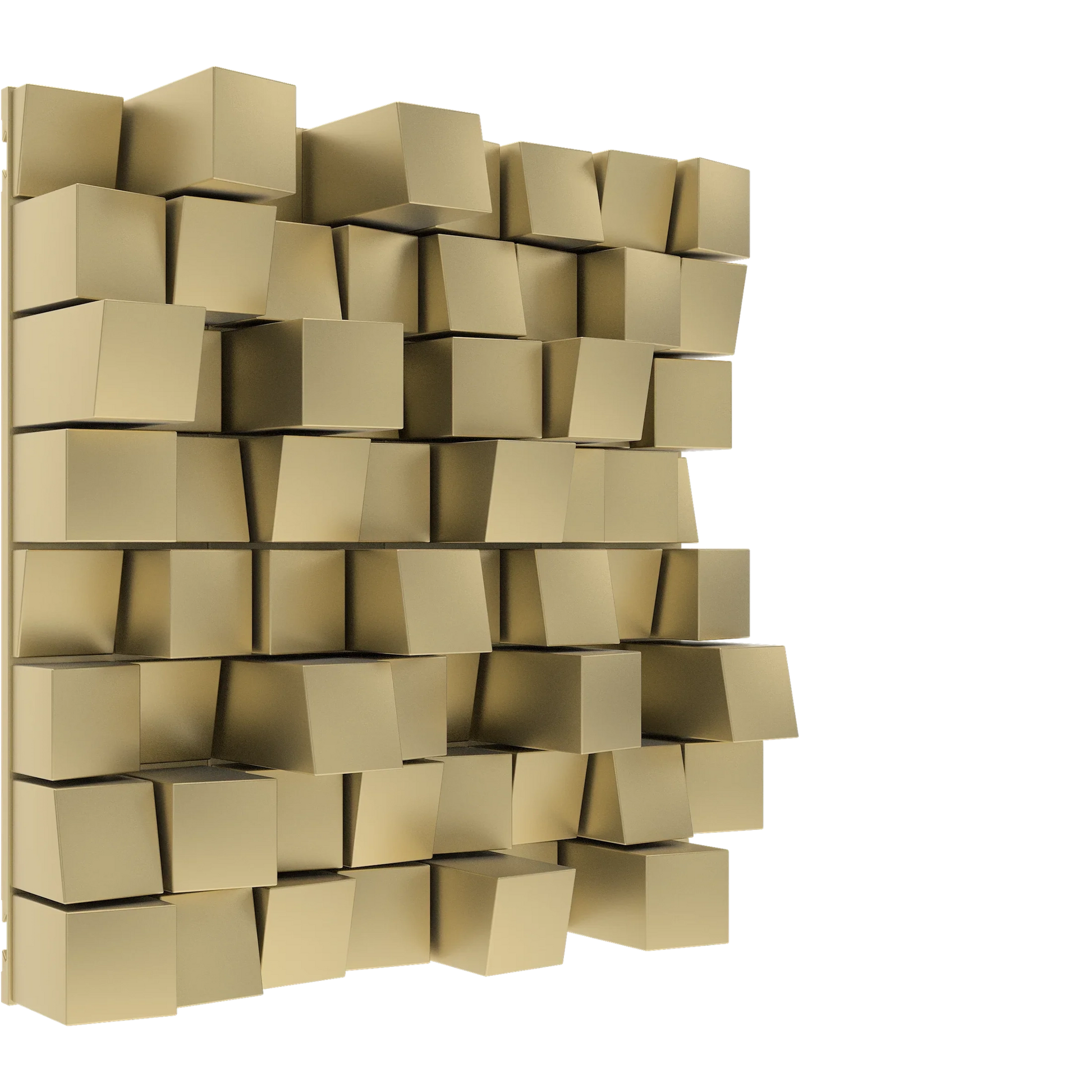 Vicoustic Multifuser Wood MKII Sound Diffuser Acoustic Panel in Metallic Gold