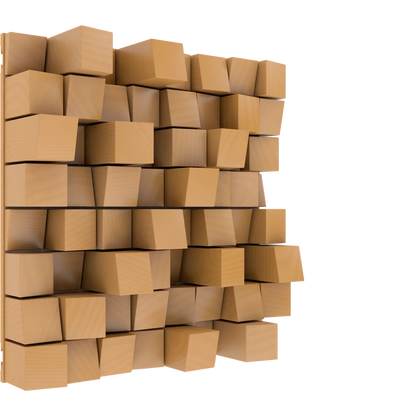 Vicoustic Multifuser Wood MKII Sound Diffuser Acoustic Panel in Natural Wood