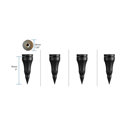 Quadraspire SV75/32mm (3") Feet and Top Caps (set of 4) - Open Box