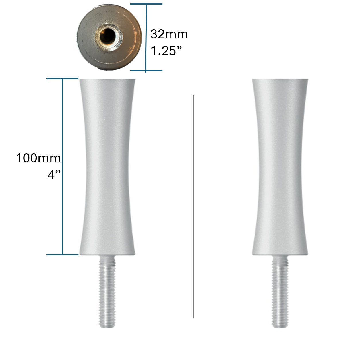 Quadraspire SV100/32mm (4") Columns (set of 2)