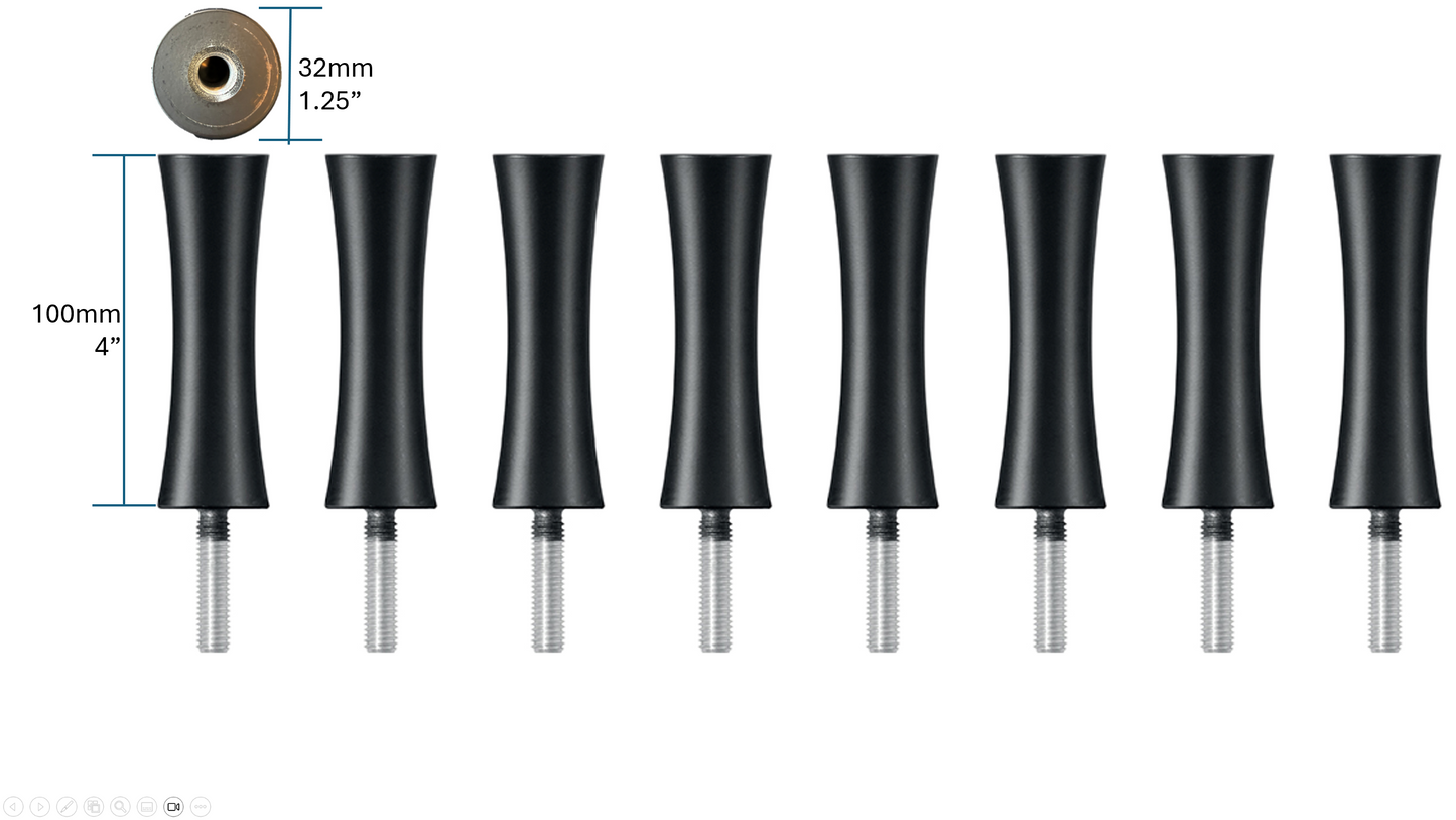 Quadraspire SV100/32mm (4") Columns (set of 8)