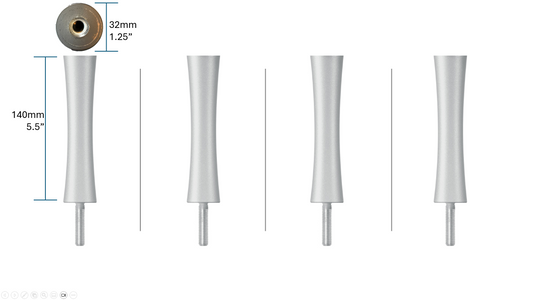 Quadraspire SV140/32mm (5.5") Columns (set of 4)
