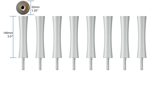 Quadraspire SV140/32mm (5.5") Columns (set of 8)